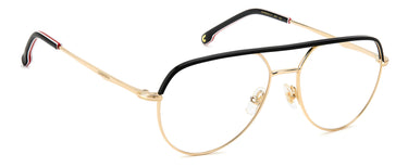 Designer Men Carrera Eyeglasses: 311 - Gold Striped Black(2) - SpecSMART Eye Clinic (Diagonal View)
